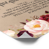 Poster En souvenir affectueux Panneau de table de mémoria (Coin)