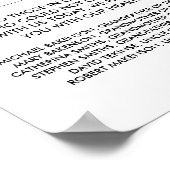 Poster En souvenir affectueux Panneau de table de mémoria (Coin)