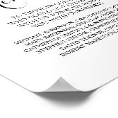 Poster En souvenir affectueux Panneau de table de mémoria (Coin)