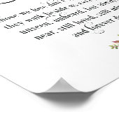 Poster En souvenir affectueux Panneau de table de mémoria (Coin)