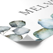 Poster En souvenir affectueux Photo Eucalyptus feuillage (Coin)