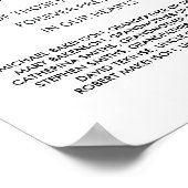 Poster En souvenir affectueux Signe de table de mémorial  (Coin)