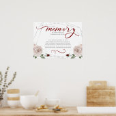 Poster En Souvenir Mémoire Affectueuse Cérémonie de Maria (Cuisine)