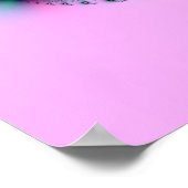 Poster en spirale bleue et rose (Coin)