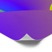 Poster en spirale jaune et violet (Coin)