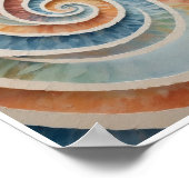 Poster en spirale motif murale Art Décor (Coin)