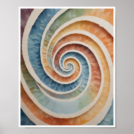 Poster en spirale motif murale Art Décor (Devant)
