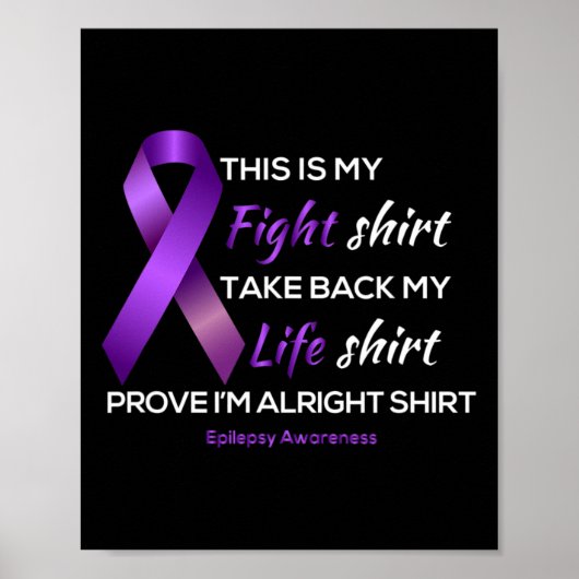 Poster En Tant Que Tee - shirt Conscience De L'Épilepsie (Devant)