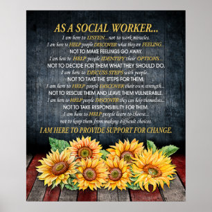 Poster En Tant Que Travailleur Social Inspiration Et Moti