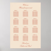 Poster en terre cuite Script 12 Mariage de table (Devant)