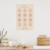 Poster en terre cuite Script 12 Mariage de table (Cuisine)