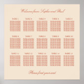 Poster en terre cuite Script 15 Mariage de table (Devant)