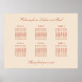 Poster en terre cuite Script 6 Mariage de table (Devant)