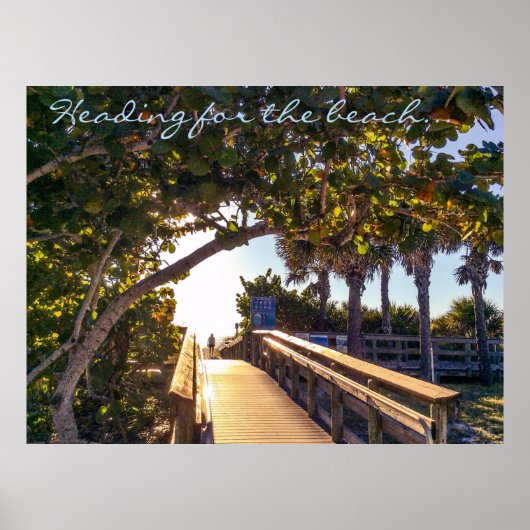 Poster En-tête pour la plage Imprimer (Devant)