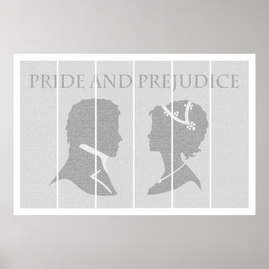 Poster en texte intégral Fierté et préjugés 24x36 (Devant)