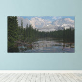 Poster en toile 60" x 40" avec image "Boreal Strea (Insitu (Plancher de Bois))
