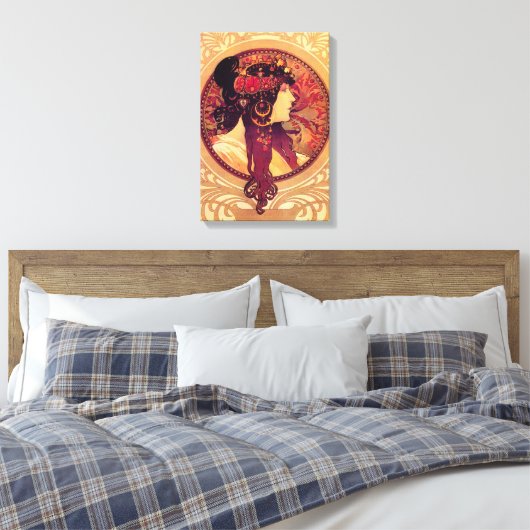 Poster en toile Alphonse Mucha Donna Orechini (Insitu(Chambre))