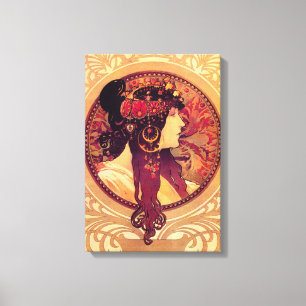 Poster en toile Alphonse Mucha Donna Orechini