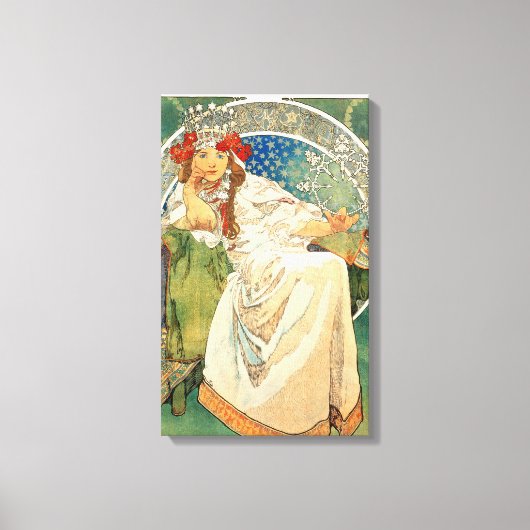 Poster en toile Alphonse Mucha Princess Hyacinth (Recto)