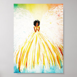 Poster en toile Angel Bright Premium (5x7)