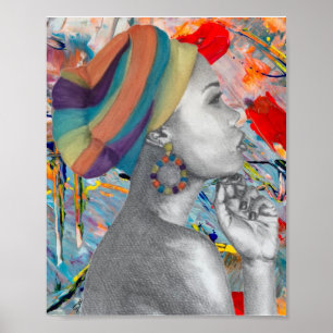 Poster en toile brillant Queen Confidence 8x10 Pre