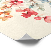 Poster en toile de qualité Floral Waterfall Premiu (Coin)