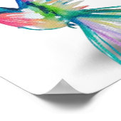 Poster en toile Rainbow Hummingbird Premium (8x10) (Coin)