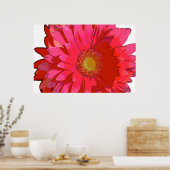 Poster en toile rose chaud Gerbera Daisy (Cuisine)