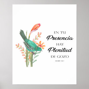 Poster En tu presencia hay plenitude Salmos