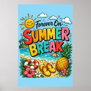 Poster En Vacances D'été Pour Toujours