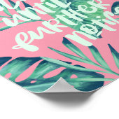 Poster En Vacances Jusqu'À Préavis Palm Tropical (Coin)