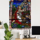 Poster en verre (Bureau à domicile)