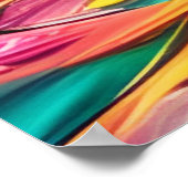 Poster en verre Abstrait coloré (Coin)