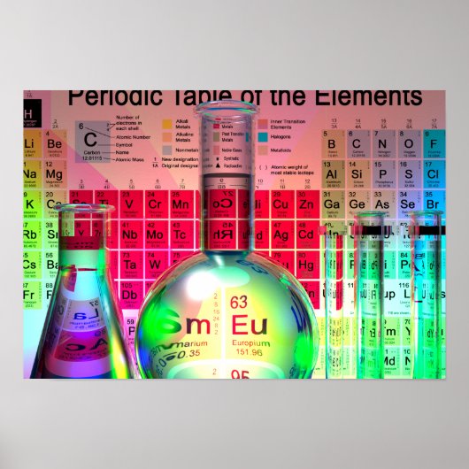 Poster en verre de laboratoire (Devant)