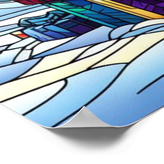 Poster en verre de Noël (Coin)