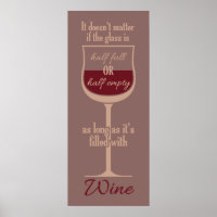 Poster en verre de vin rouge