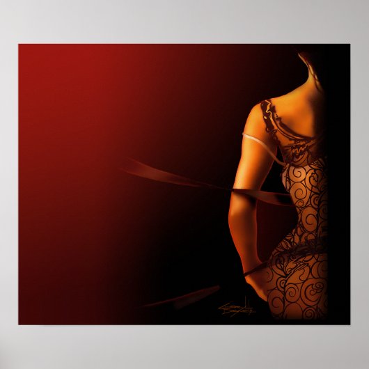 Poster en verre horaire de Cheryl Daniels (Devant)