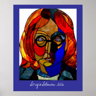 Poster en verre massif de Sergio Solomon