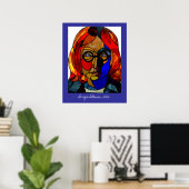 Poster en verre massif de Sergio Solomon (Bureau à domicile)