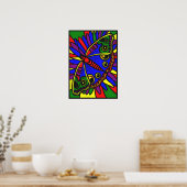 Poster en verre tendu Art numérique papillon Impri (Cuisine)