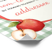 Poster en vichy Pomme de notre enveloppe oculaire (Coin)