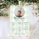 Poster En vichy Vert Premier anniversaire jalon Calendrie<br><div class="desc">Célébrez les 12 premiers mois de votre petit avec ce premier signe d'anniversaire. Customisez le panneau avec les jalons annuels de votre bébé. Pour ajouter du texte à la conception,  il suffit de cliquer sur le bouton "Customiser" ci-dessus pour obtenir des fonctionnalités de personnalisation plus avancées.</div>