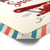 Poster En vol snacks Signaler Avion nourriture table Snac (Coin)