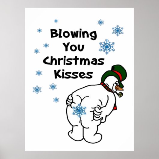 Poster En vous envoyant des baisers de Noël (Devant)