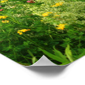 Poster En Vous Présentant Des Fleurs sauvages De Citation (Coin)