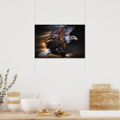 Poster encadré Art Eagle (Cuisine)