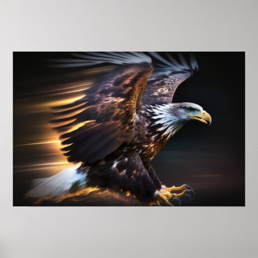 Poster encadré Art Eagle (Devant)