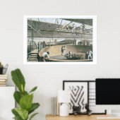 Poster Encaisser le câble télégraphique dans les réservoi (Bureau à domicile)