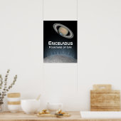 Poster Encelade Saturn Moon Fontaines de vie (Cuisine)