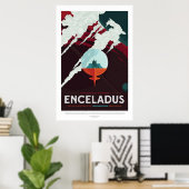 Poster Encelade | Visions de l'avenir de la NASA (Bureau à domicile)
